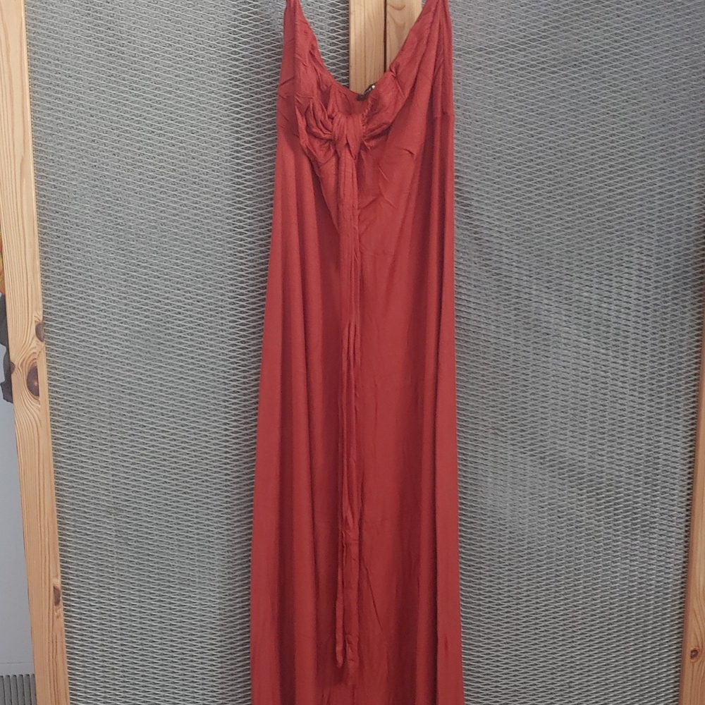Elegant Strapless Red Dress